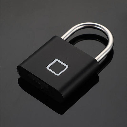 Fingerprint Padlock, Built-In Rechargeable Battery, Outdoor Waterproof, Easy to Use